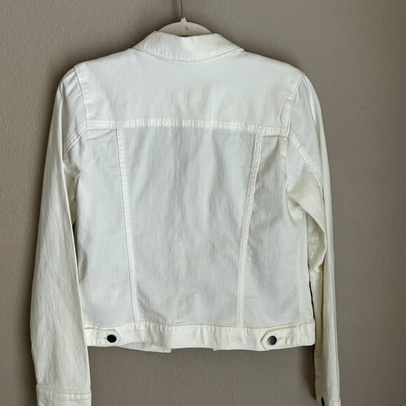 NWT KUT from the Kloth White Denim Jacket – Size M – Nordstrom Classic Style - Picture 3 of 12